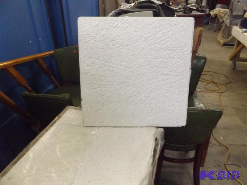 lot 148 image: 24 ceiling tiles, 4 cases. 32 square feet, ...
