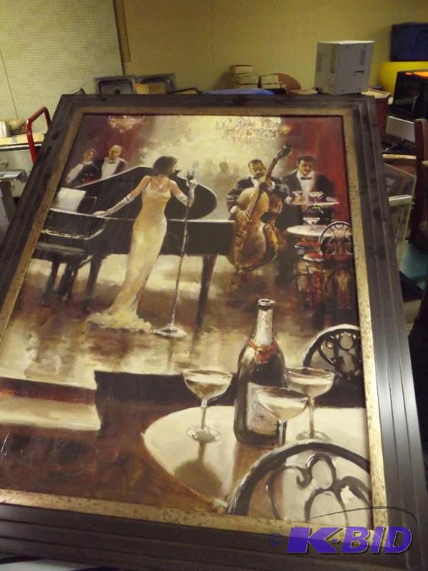 lot 198 image: 2 x 3 framed gallery print wall art...