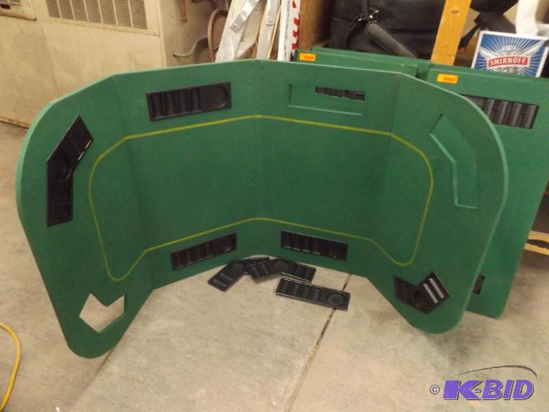 lot 44 image: Poker Table top, folds up for easy storage &n...