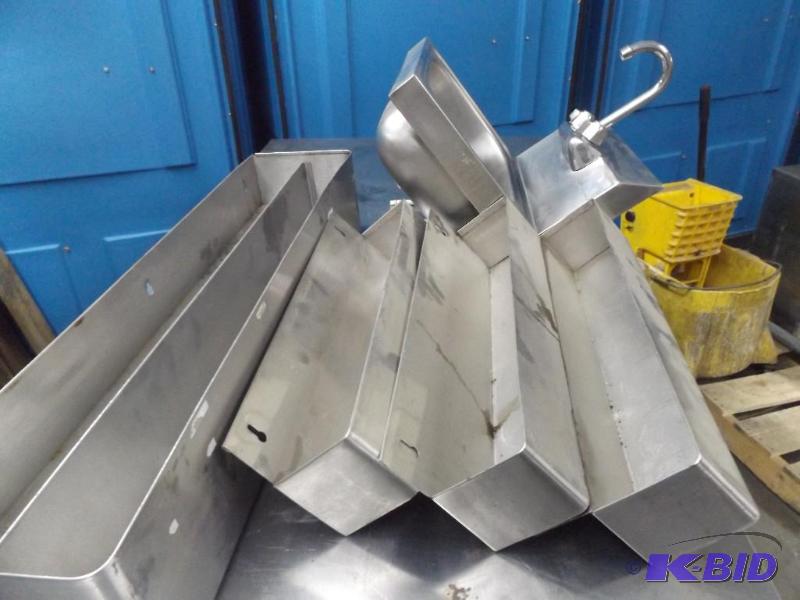 lot 53 image: Stainless Hand Sink and stainless bar shelves...