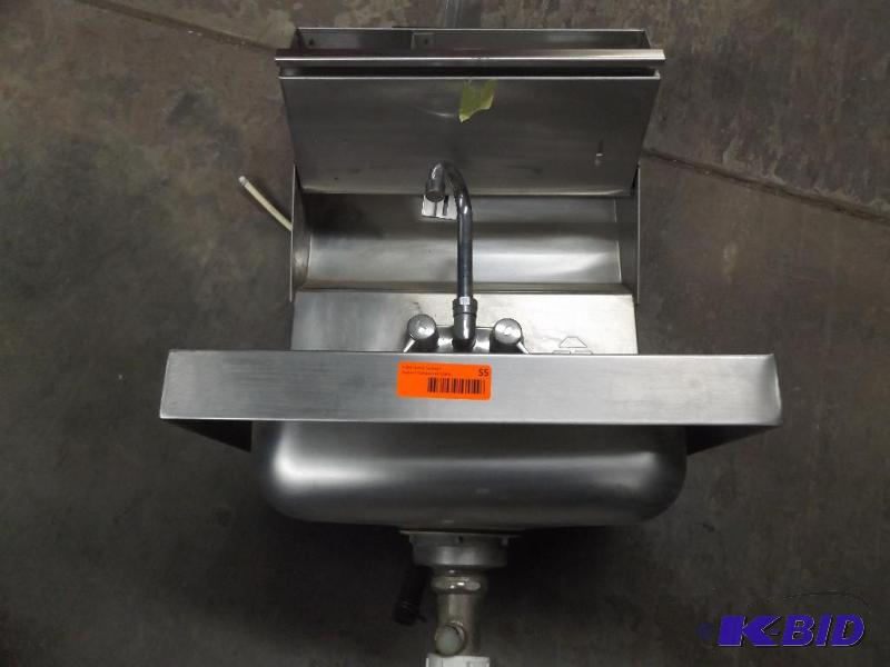 lot 55 image: Stainless Steel Hand Wash Sink with faucet...