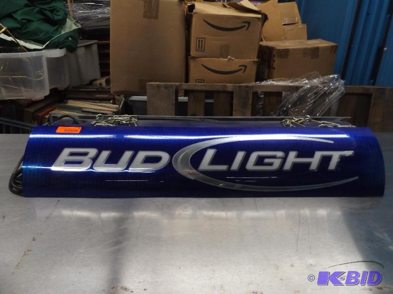 lot 58 image: Bud Light hanging Light fixture, no bulbs...