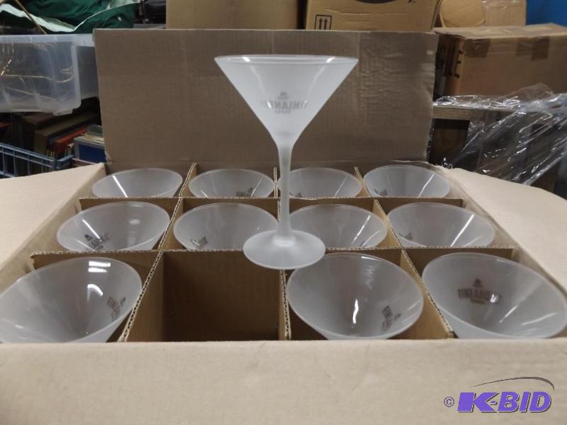 lot 70 image: 12 Martini Glasses...