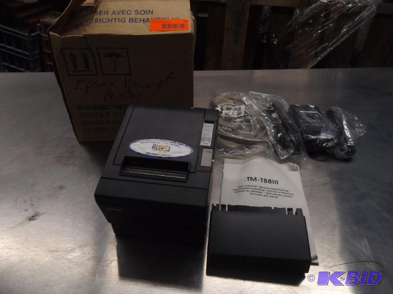 lot 77 image: Epson TM-T88III Receipt Printer...