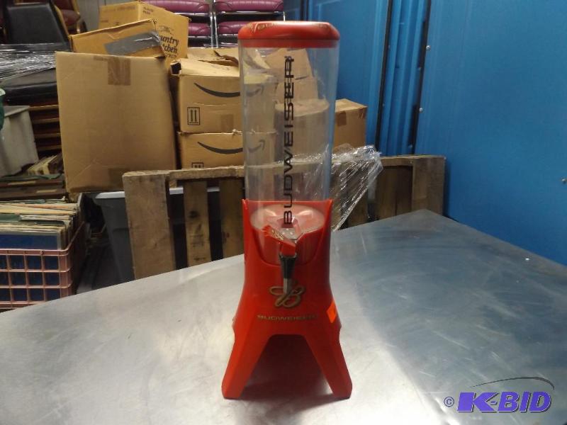 lot 83 image: Budweiser drink dispenser tower...