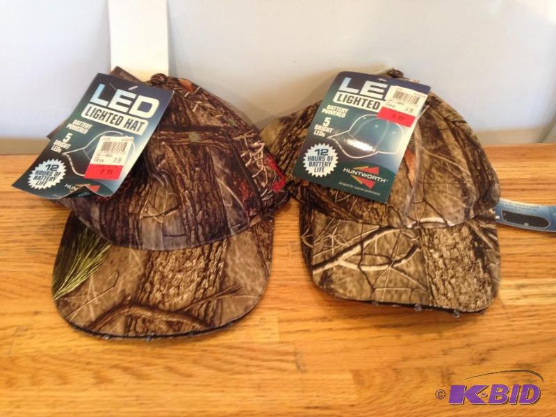 Lot of LED Flashlight Hats