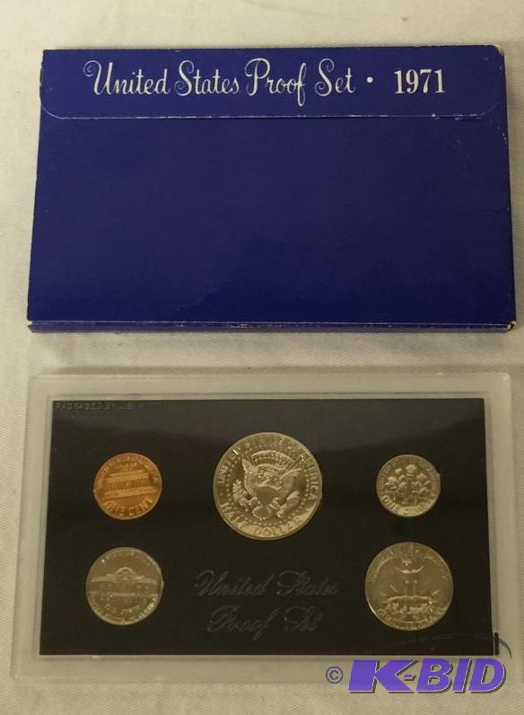 1971  S proof set with ultra cameo quarter