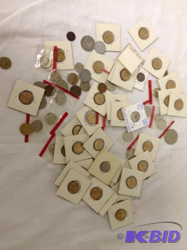 75 US and world coins plus mint errors
