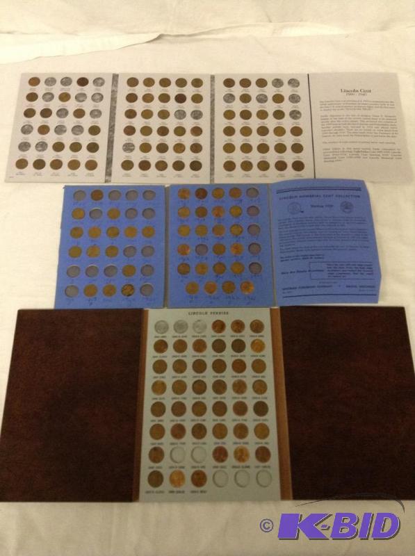 3 19091940 partial Lincoln cent books with better dates