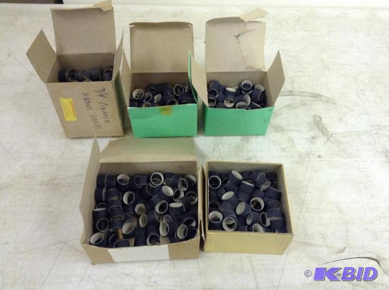 lot 40 image: Four boxes of abrasive bands