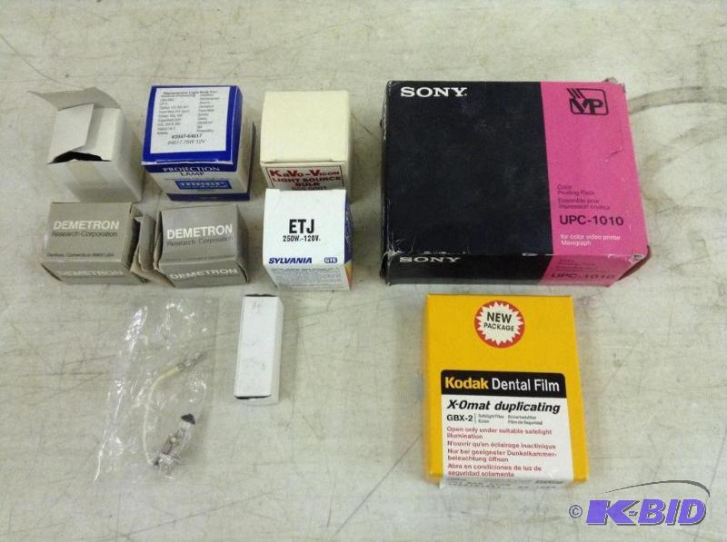 lot 45 image: Sony and Kodak Dental Film, Printing Pack & Bulbs