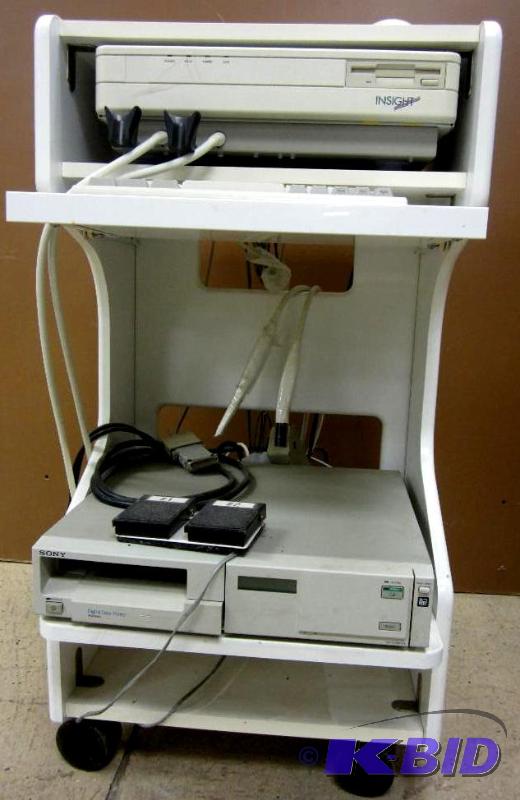 lot 6 image: Mobile cabinetcart with INSIGHT Imaging System and Sony Color Printer
