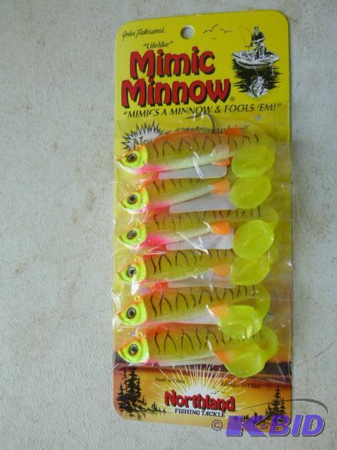 lot 107 image: Pack of 6 Mimic Minnow Holographic Bait Fish...