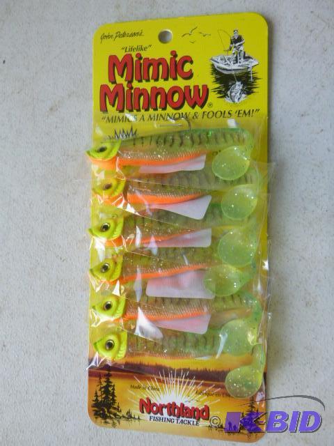lot 108 image: Pack of 6 Mimic Minnow Holographic Bait Fish...