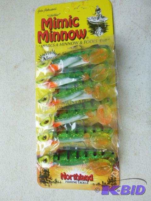 lot 109 image: Pack of 6 Mimic Minnow Holographic Bait Fish...
