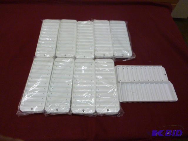 lot 136 image: Ten Narrow Ice Cube Trays for Bottles...