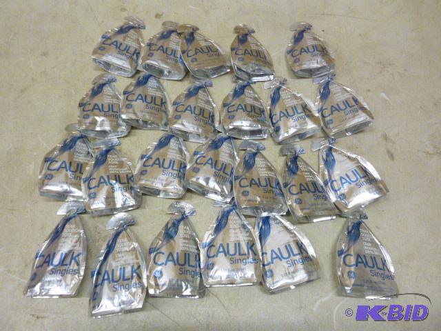 lot 145 image: 24 GE Clear Waterproof 100% Silicone Caulk Si...