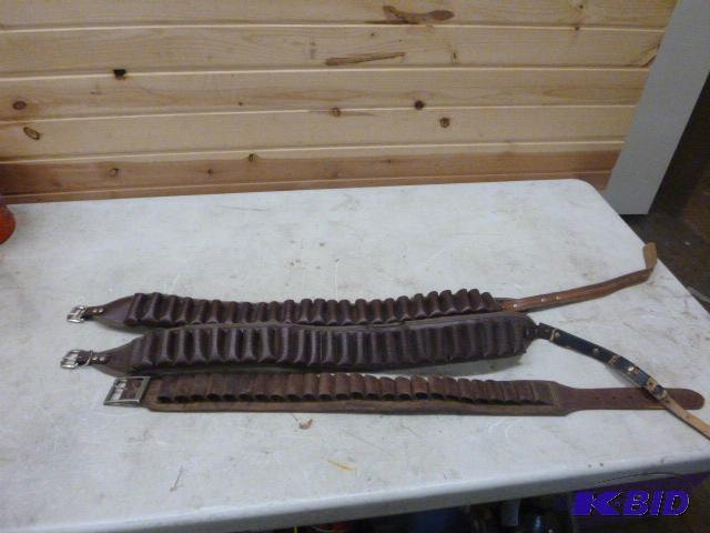 lot 151 image: Three Ammo Belts...