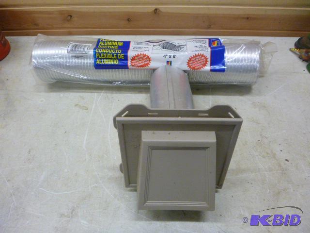 lot 168 image: 4" Dryer Vent with 4" X 8 Flexible...