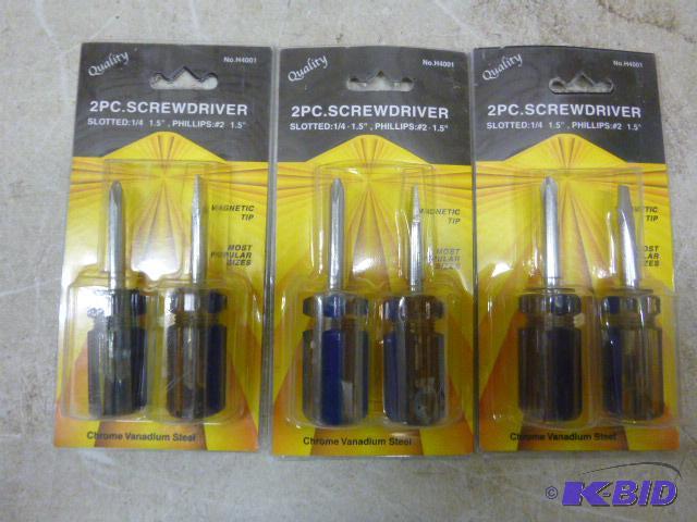 lot 170 image: Three 2 Piece Screwdriver Sets...