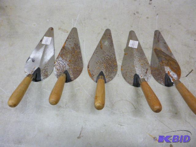 lot 175 image: Five Trowels 8 12" blade....