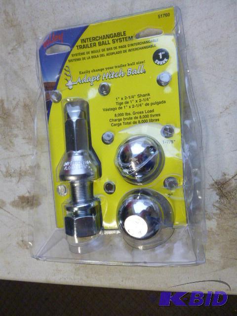 lot 18 image: Valley Interchangeable Trailer Ball System 1 ...
