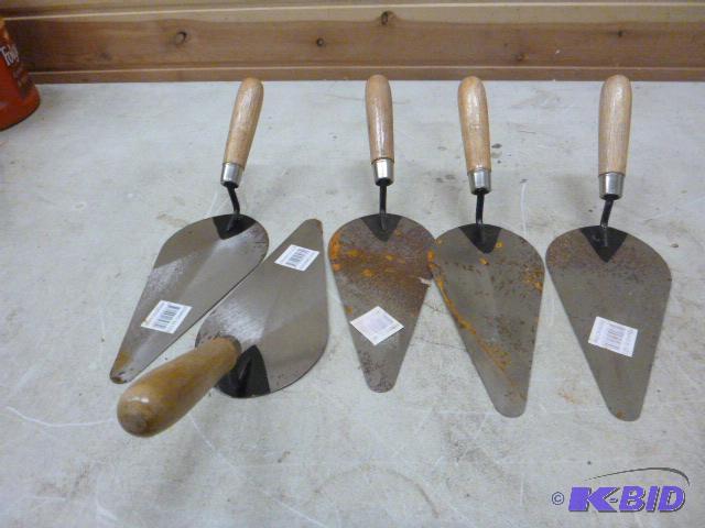 lot 180 image: Five Trowels 8 12" blade....