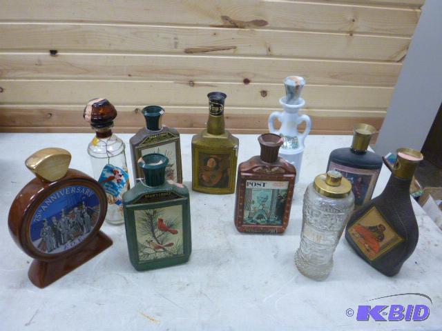 lot 191 image: Ten Miscellaneous Liquor Decanters ...