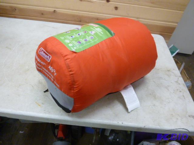 lot 237 image: Coleman Sleeping Bag 75" X 33"...
