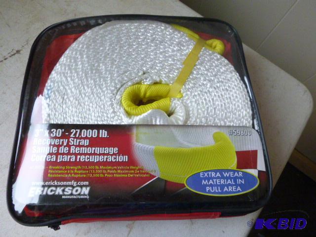 lot 40 image: Erickson Recovery Strap 3" X 30, 27,000...