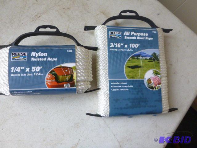 lot 44 image: Two Spools of Reese Rope 14" X 50 nylo...