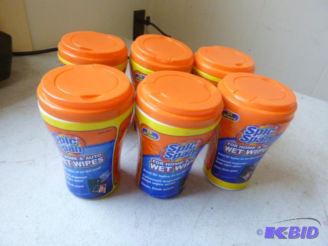 lot 47 image: Six Spic and Span Wet Wipes 25 wipes per pack...