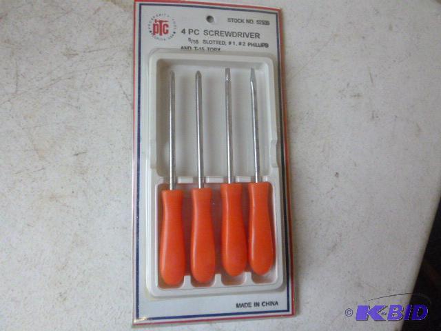 lot 55 image: PTC 4 Piece Screwdriver Set...