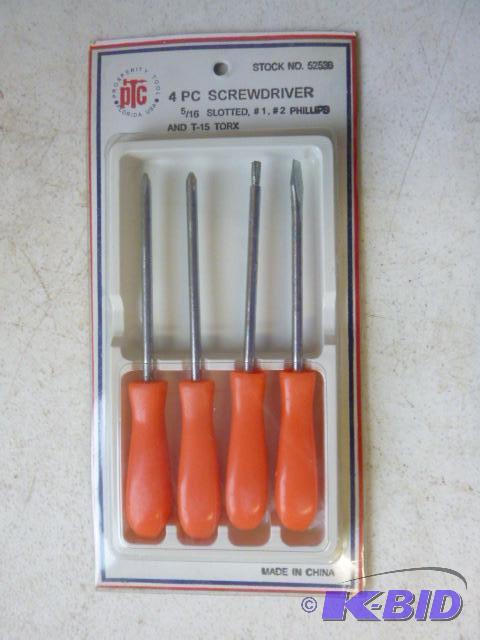 lot 56 image: PTC 4 Piece Screwdriver Set...