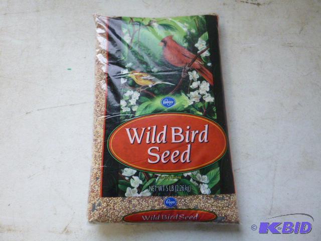 lot 79 image: 5 Pound Bag of Kroger Wild Bird Seed...