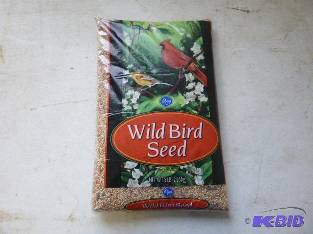 lot 82 image: 5 Pound Bag of Kroger Wild Bird Seed...