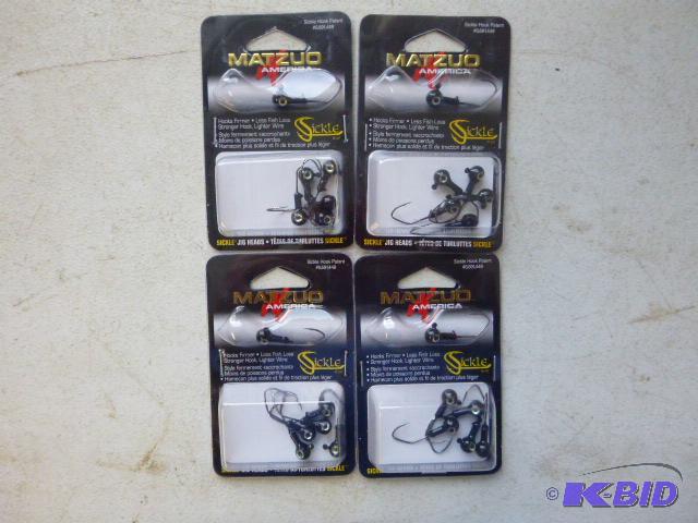 lot 99 image: Four Packs of 6 Matzuo Sickle Jig Heads...