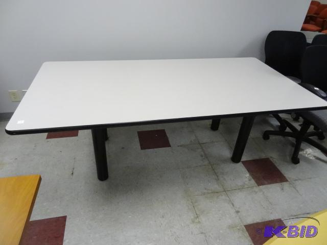 lot 120 image: Large Laminate Conference Table 84 X 42 X 29...