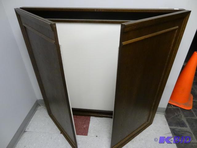 lot 163 image: 48 X 48 Wall Hanging Presentation Cabinet...