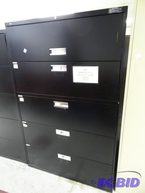 lot 171 image: 42" Metal 5 Drawer Lateral File...
