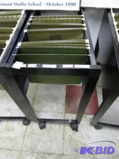 lot 185 image: Rolling Hanging File Folder Cart...