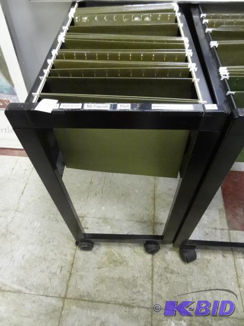 lot 186 image: Rolling Hanging File Folder Cart...