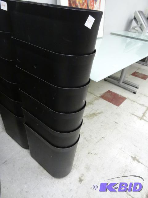 lot 217 image: 6 plastic office waste cans...