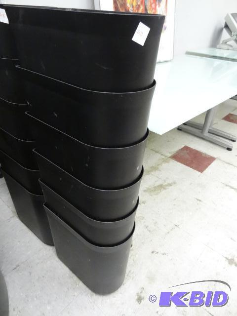 lot 218 image: 6 plastic office waste cans...