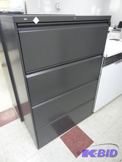 lot 226 image: 36" Metal 4 Drawer Lateral File...