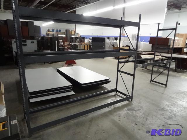 lot 233 image: Equipto Shelving Unit. 24 X 84 Uprights. Qty ...