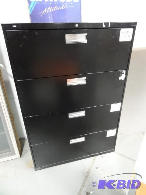 lot 253 image: 36" Metal 4 Drawer Lateral File...