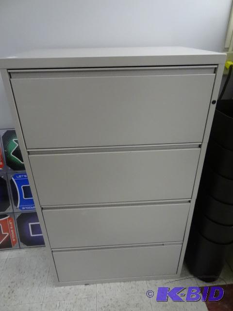 lot 27 image: 30" Metal 4 Drawer Lateral File...