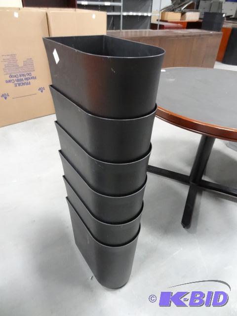 lot 292 image: 6 plastic office waste cans...