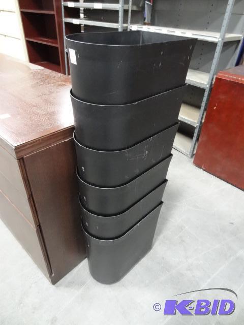 lot 304 image: 6 plastic office waste cans...